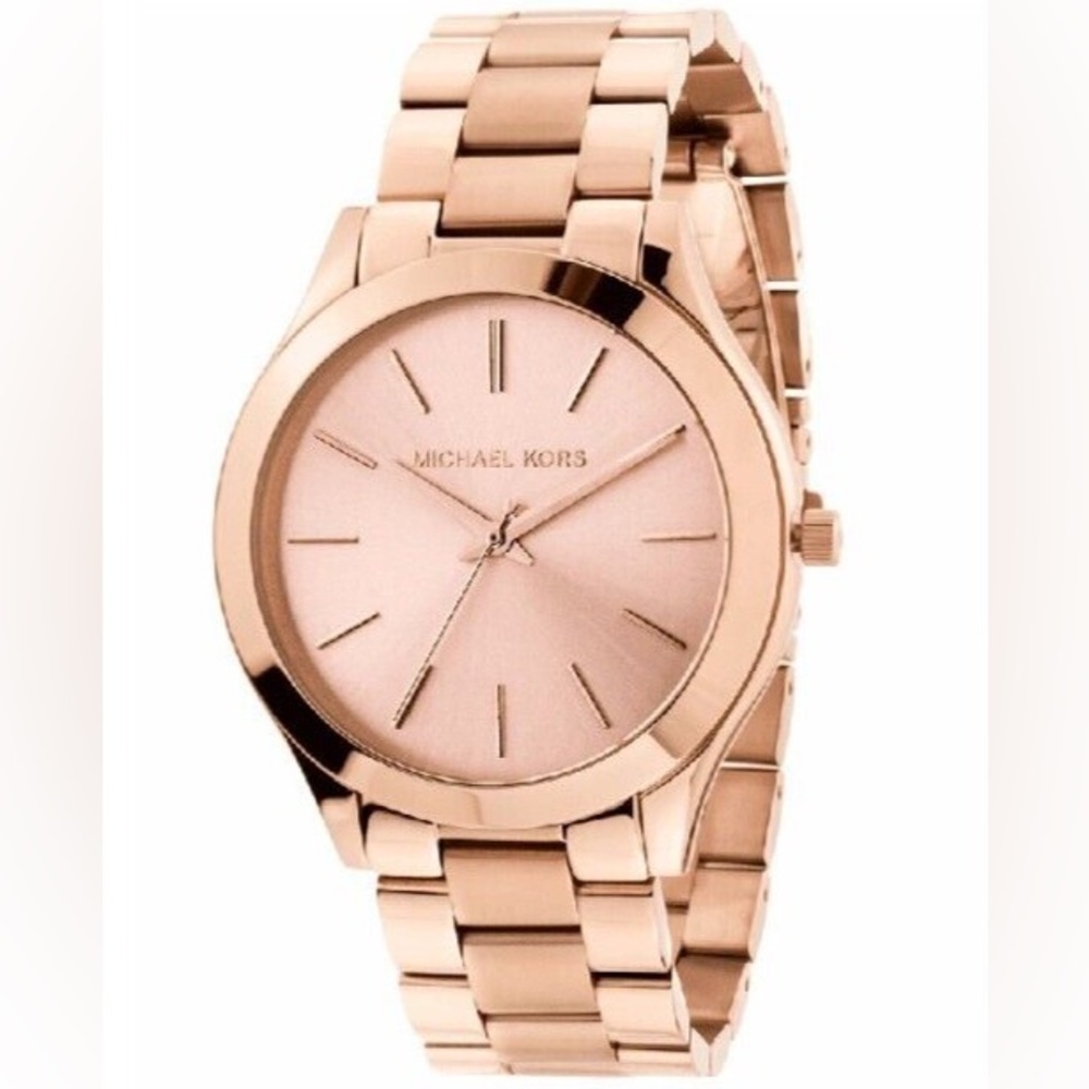 Michael Kors MK3197 Runway Rose Gold Dial Rose Gold Stainless Women's Watch - Picture 1 of 7